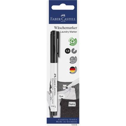 FABER-CASTELL Wäschemarker, schwarz, auf Blisterkarte