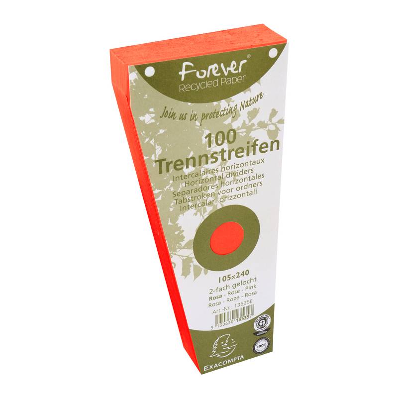 EXACOMPTA Trennstreifen, trapezförmig, Karton, orange