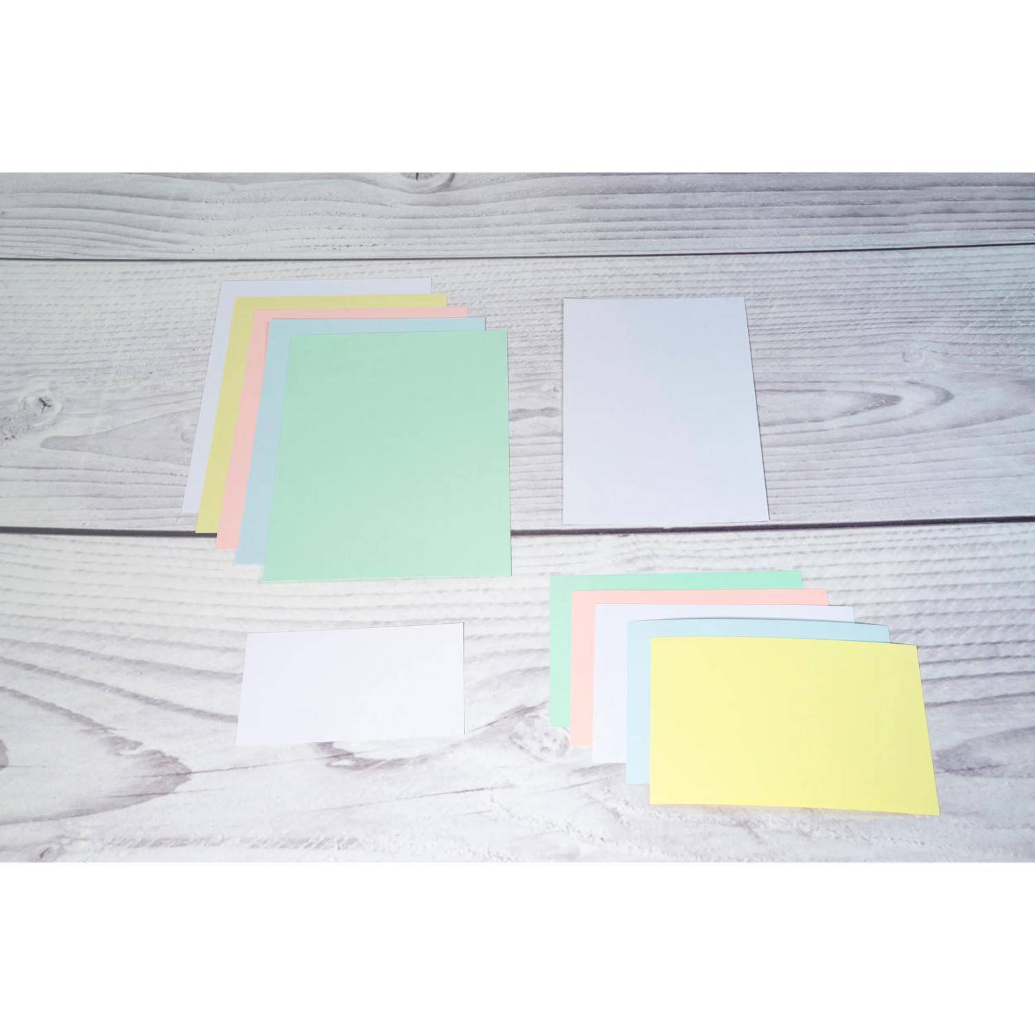 Exacompta Karteikarten A4 blanko, Faltschachtel mit 100 Stück - Weiß - 13306E