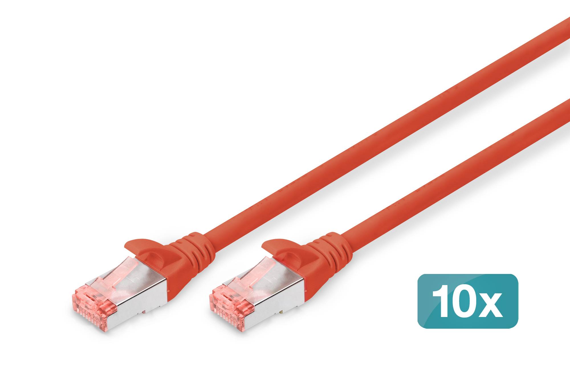 DIGITUS - CAT 6 S/FTP Patchkabel, 10 Stück