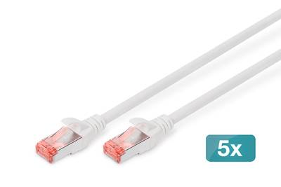 DIGITUS - CAT 6 S/FTP Patchkabel, 5 Stück