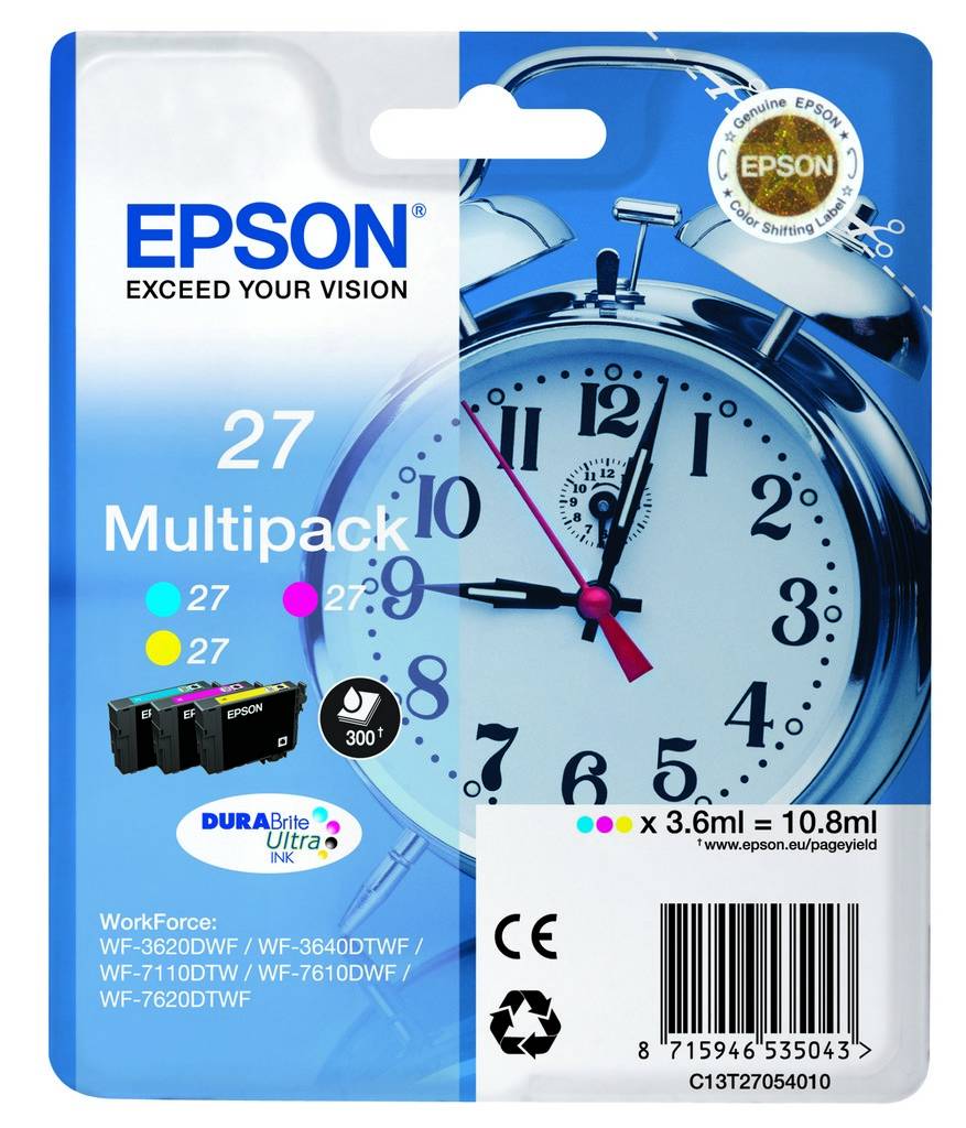 Epson 27 Multi-Pack - Gelb, Cyan, Magenta - Original