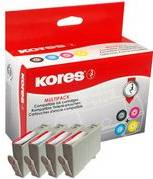 Kores Multi-Pack Tinte G1743KIT ersetzt hp 934XL / 935XL je 1 x schwarz (45 ml), cyan, magenta, gelb (je 12 ml)