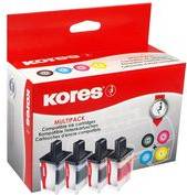 Kores Multi-Pack Tinte G1537KIT ersetzt brother LC-3219XL Inhalt: 1x schwarz (68 ml), je 1x cyan, magenta, gelb