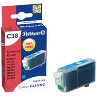 Pelikan C38 - Cyan - kompatibel - Tintenpatrone (Alternative zu: Canon CLI-521C)