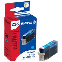 Pelikan C65 - 12 ml - Cyan - kompatibel - Tintenpatrone (Alternative zu: Canon CLI-571CXL)