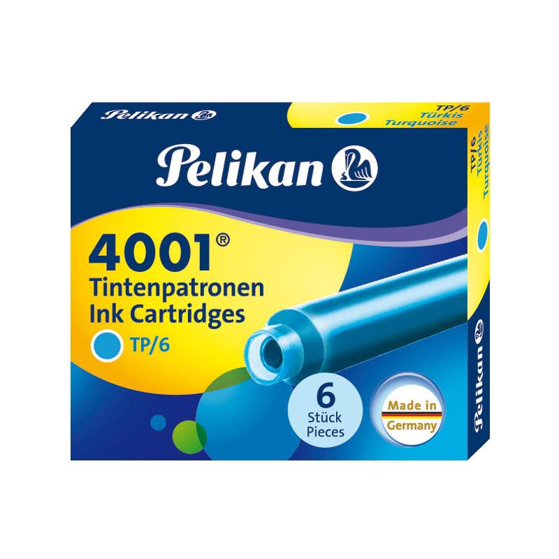 Pelikan Tintenpatronen 4001 TP/6, türkis