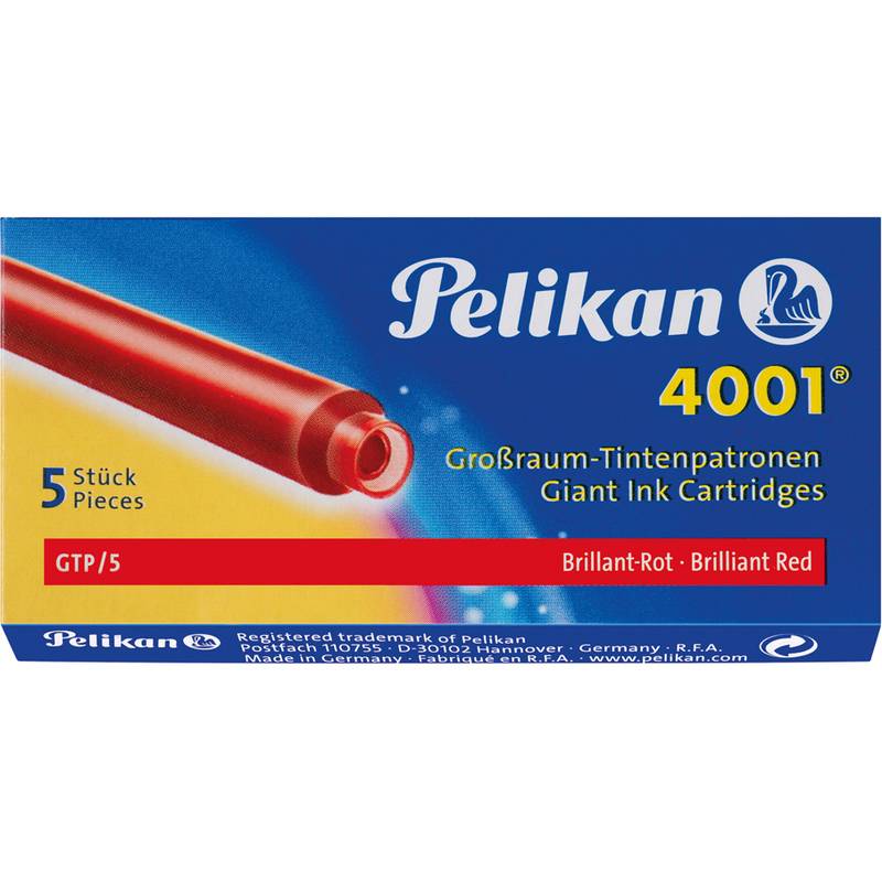 Pelikan Großraum-Tintenpatronen 4001 GTP/5, rot