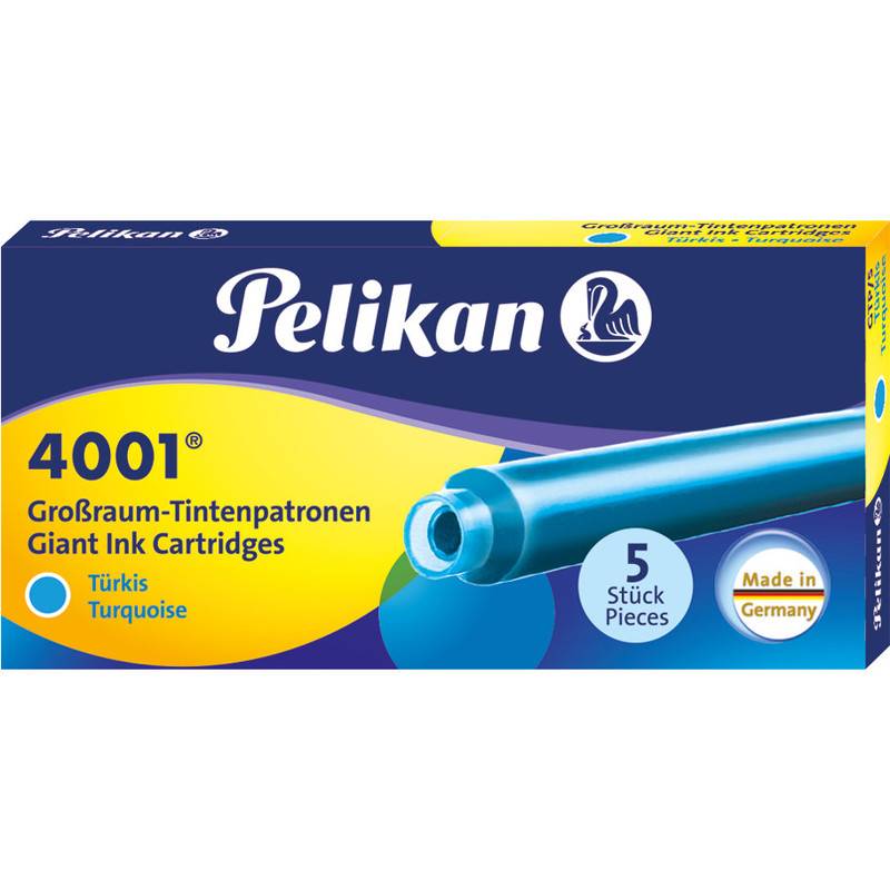 Pelikan Großraum-Tintenpatronen 4001 GTP/5, türkis