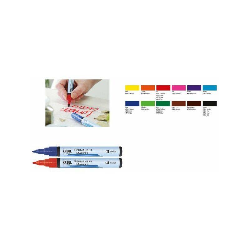 KREUL Permanent-Marker, medium, dunkelbraun