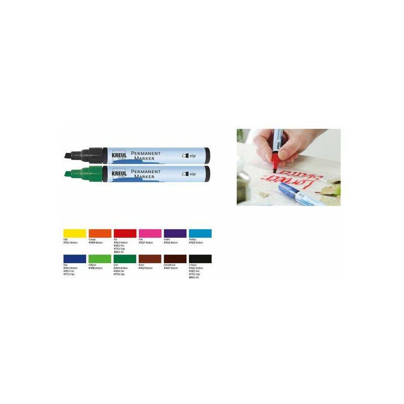 KREUL Permanent-Marker, edge, schwarz