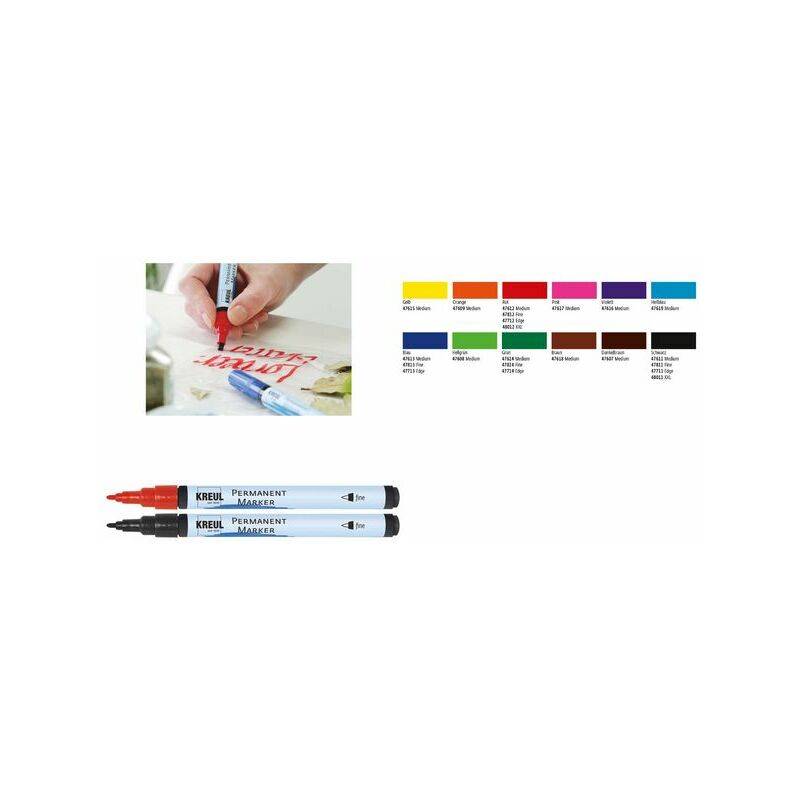 KREUL Permanent-Marker, fine, schwarz
