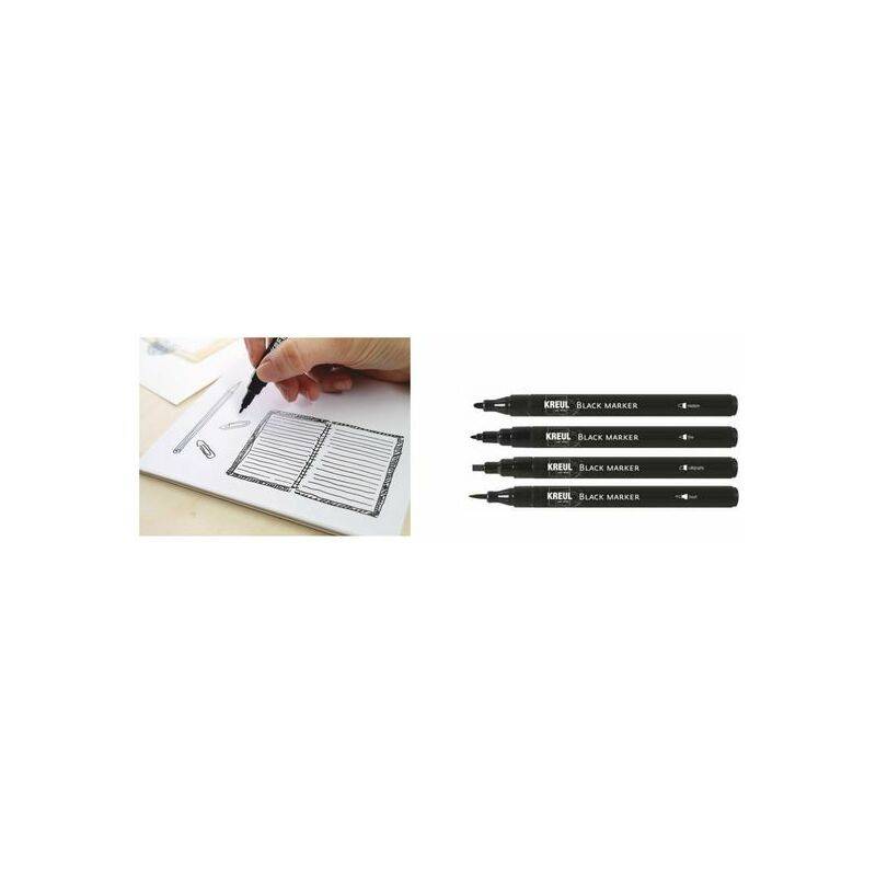 KREUL Black Marker, fine, schwarz