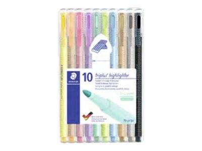 STAEDTLER triplus textsurfer - Textmarker - für Faxpapier, Kohlepapier - verschiedene Pastellfarben - wasserbasierte Tin