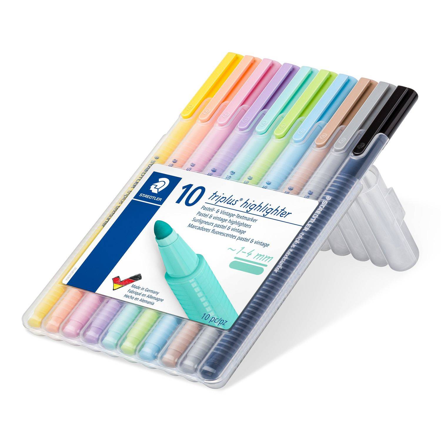 STAEDTLER triplus textsurfer - Textmarker - für Faxpapier, Kohlepapier - verschiedene Pastellfarben - wasserbasierte Tin