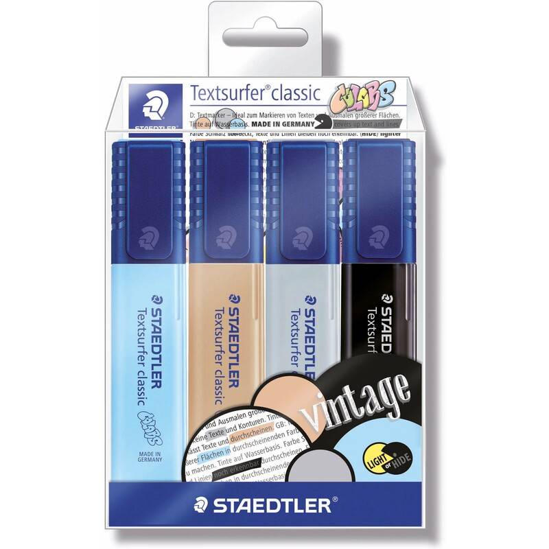 STAEDTLER Textmarker "Textsurfer classic COLORS", 4er Etui