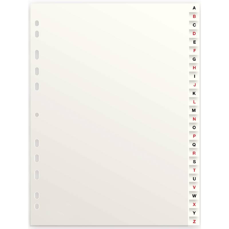 Oxford Karton-Register, A-Z, ohne "ST"/"SCH", A4, 26-teilig