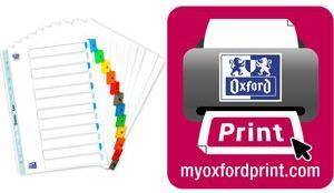 ELBA Mylarkarton-Register, Zahlen, DIN A4, farbig, 12-teilig 1-12, farbige Taben, aus strapazierfähigem Mylar-Karton