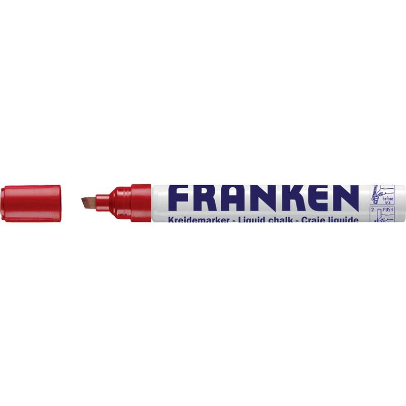 FRANKEN Kreidemarker, Strichstärke: 2-5 mm, rot