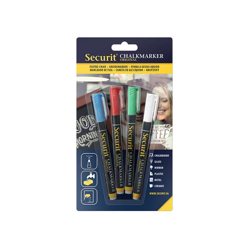 Securit Kreidemarker ORIGINAL SMALL, 4er Set