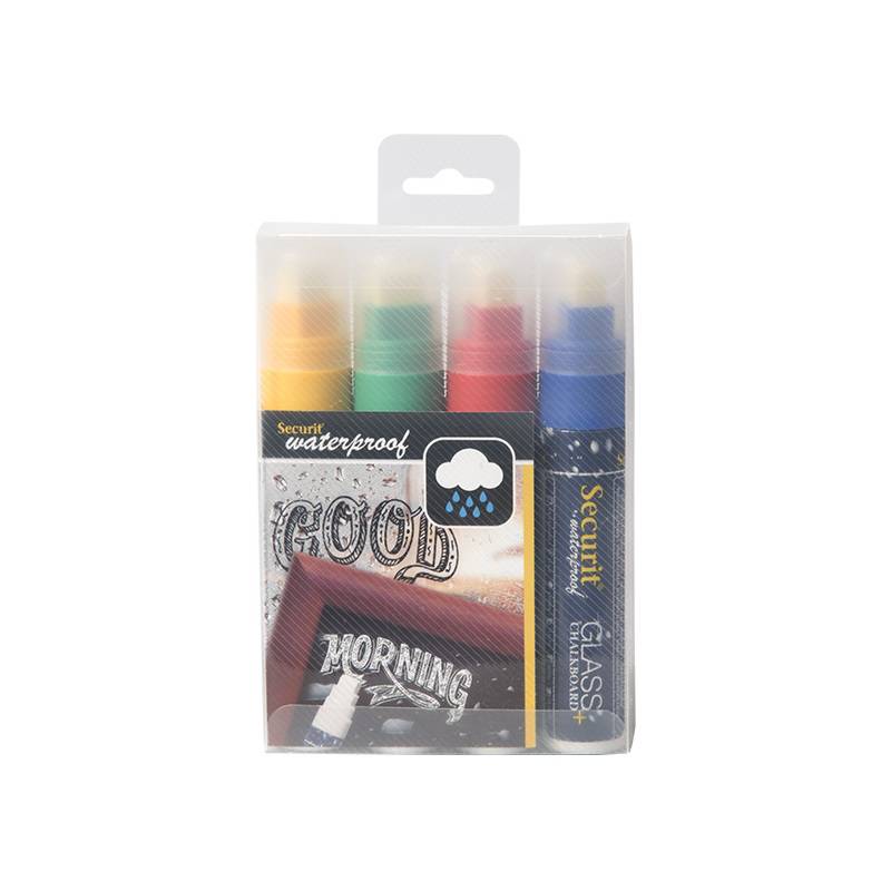 Securit Kreidemarker WATERPROOF LARGE, 4er Etui