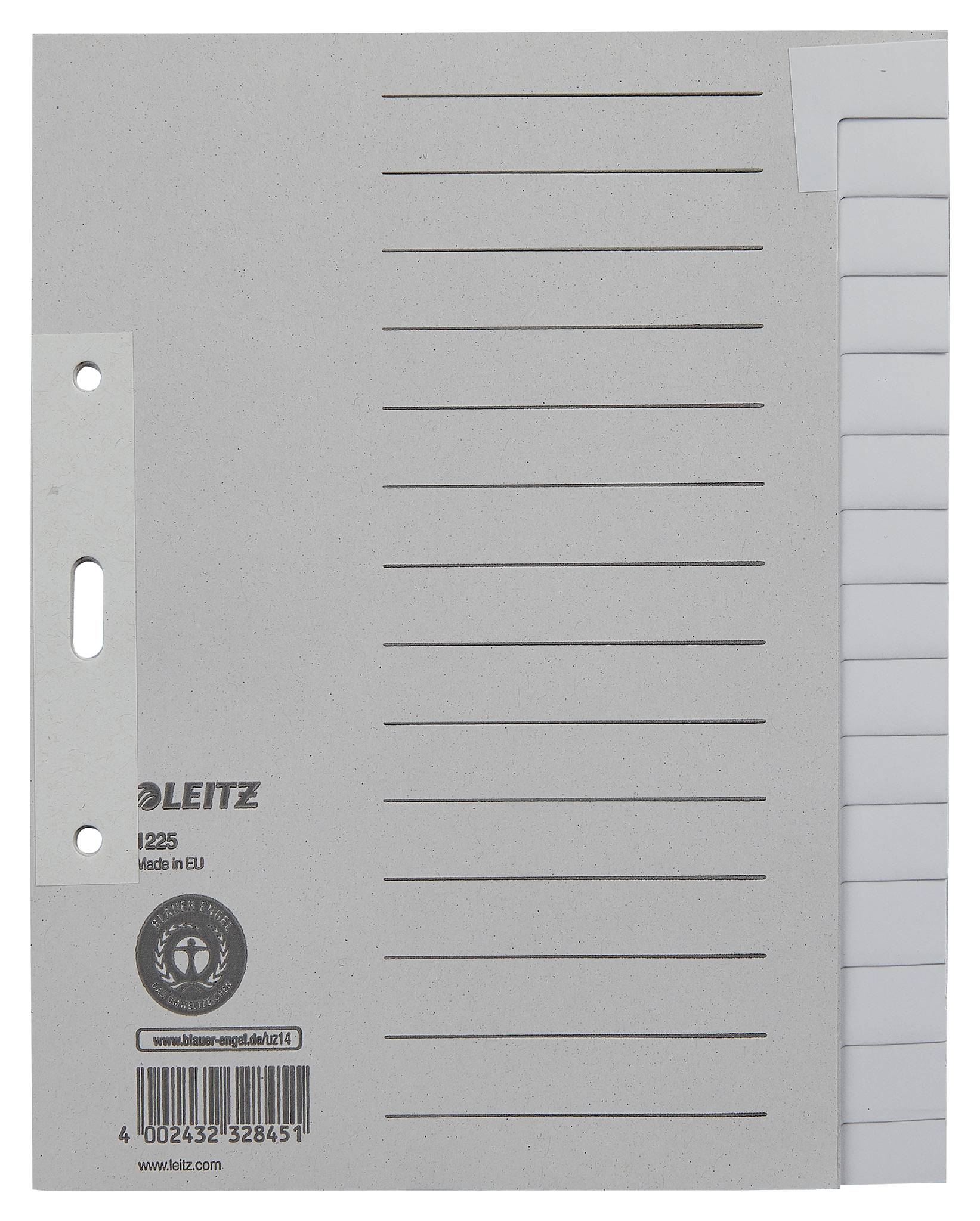 Papierregister Blanko