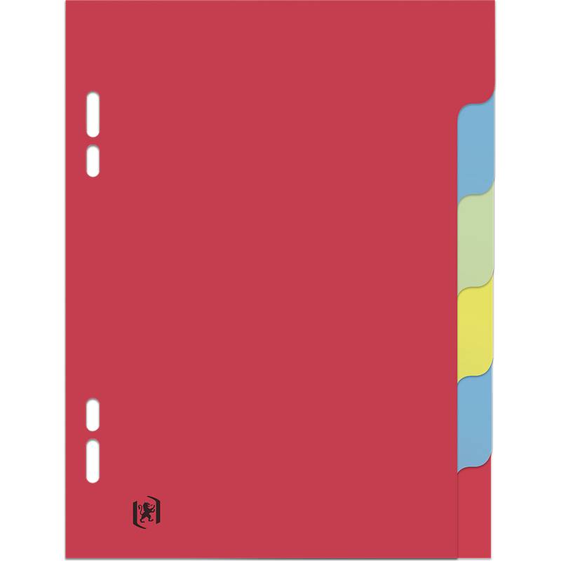 Oxford Karton-Register,blanko, 170 x 220 mm, 6-teillig