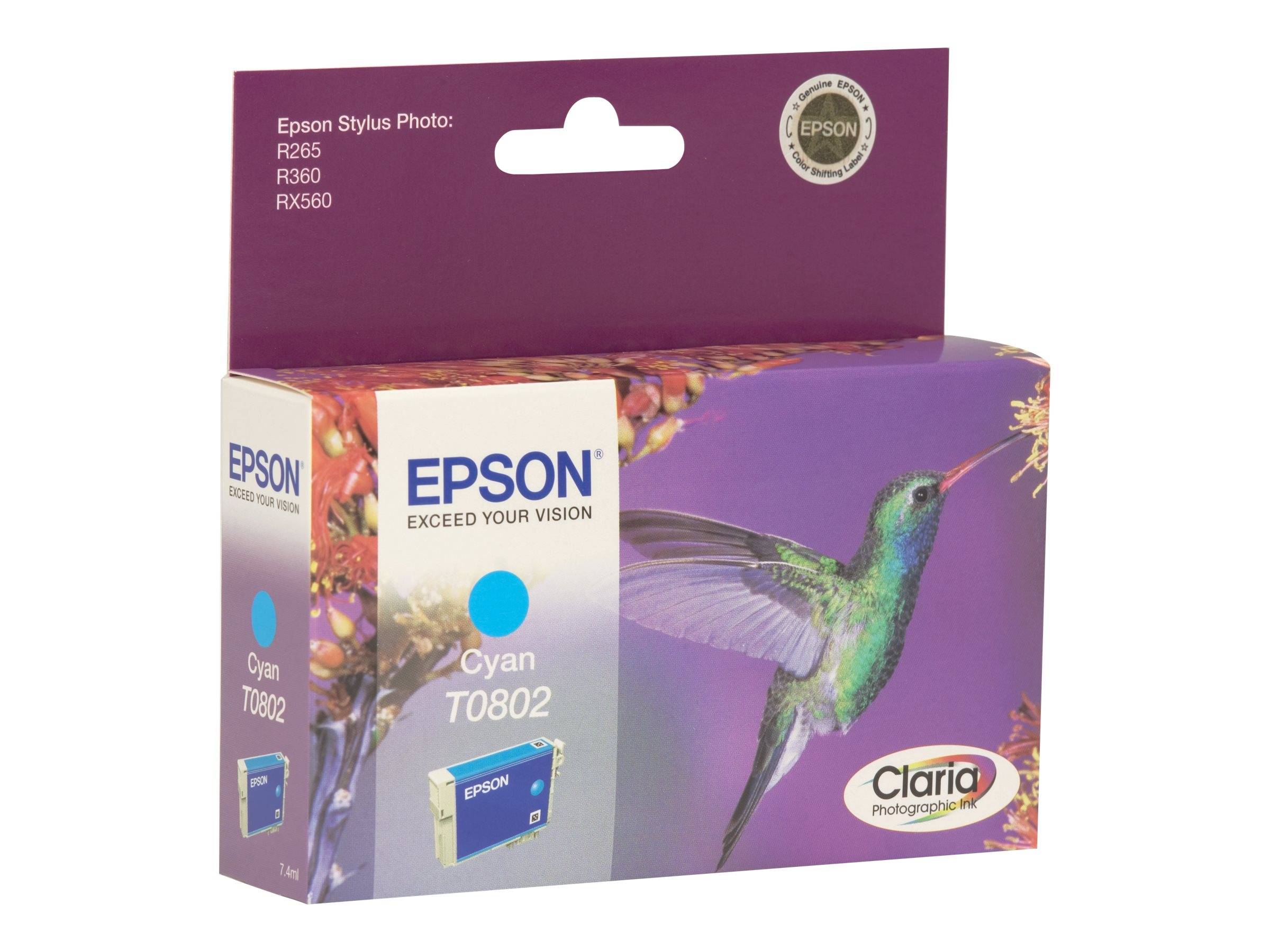 Epson T0802 - Cyan - original - Tintenpatrone