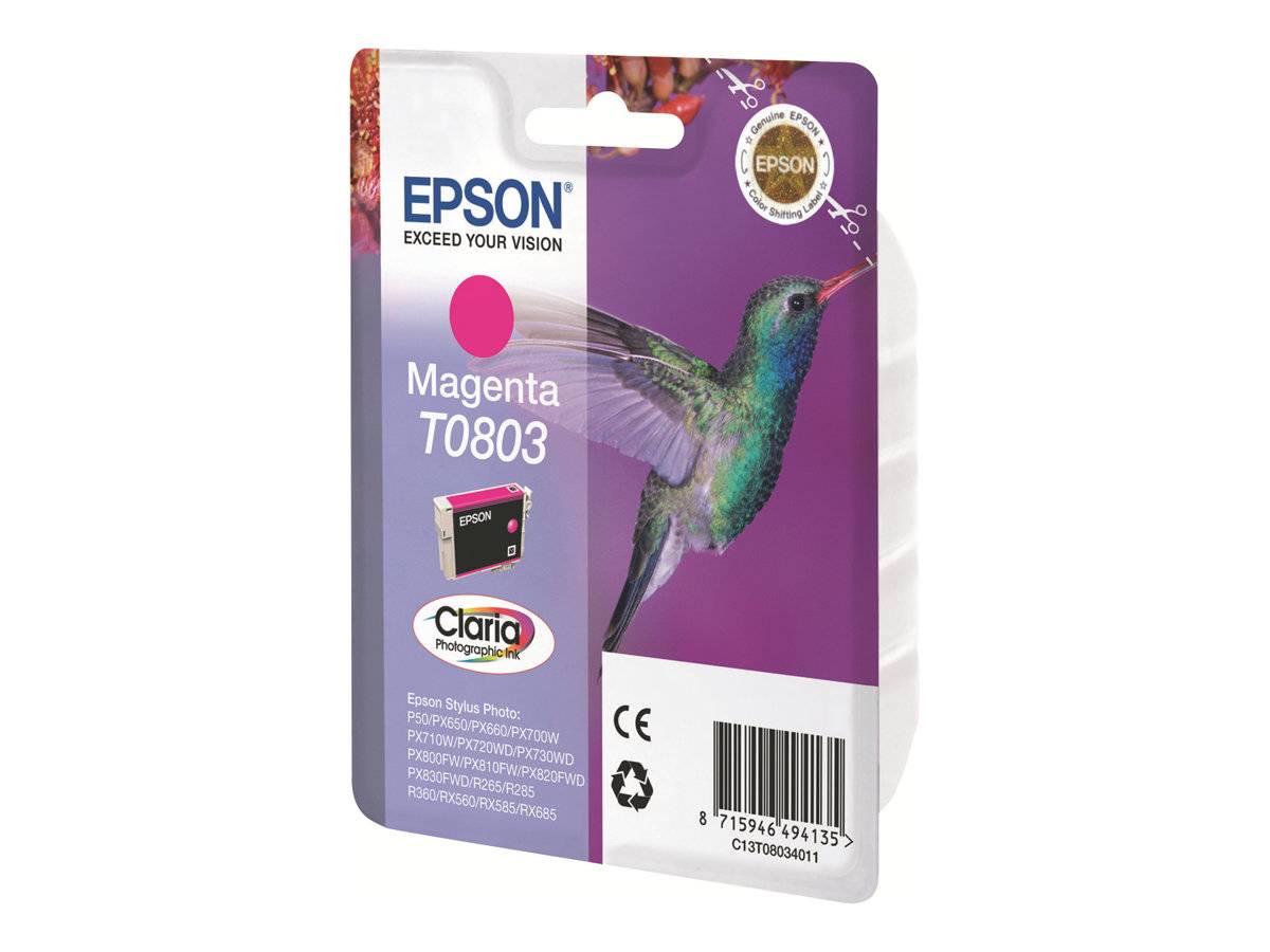 Epson T0803 - 7.4 ml - Magenta - Original - Blisterverpackung