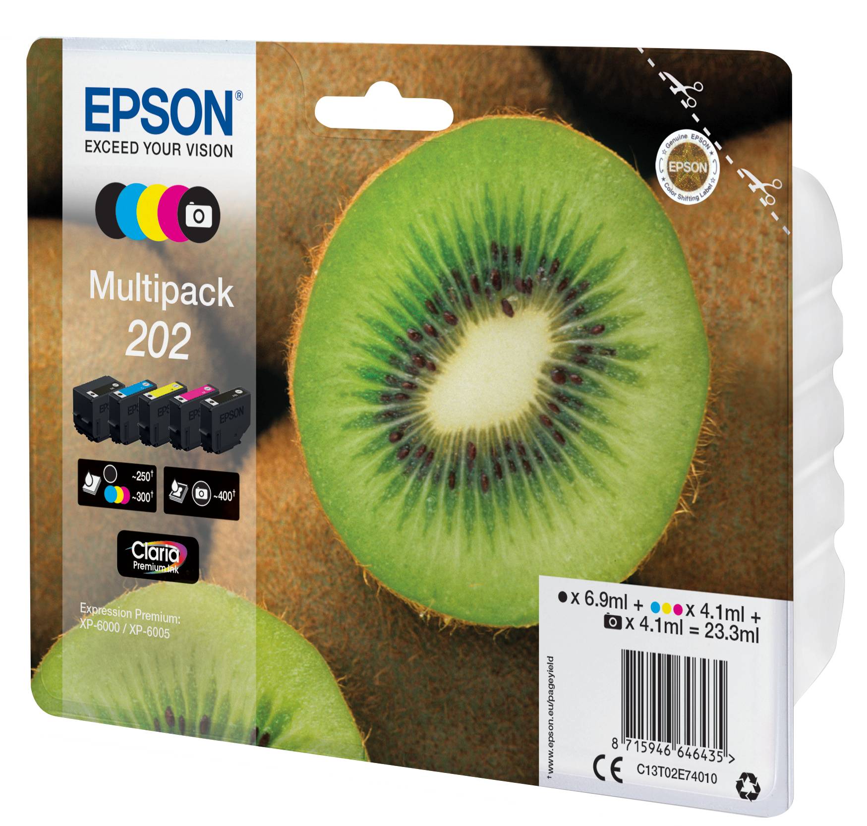 Epson Multipack 202 - 5er-Pack - Schwarz, Gelb, Cyan, Magenta, Photo schwarz