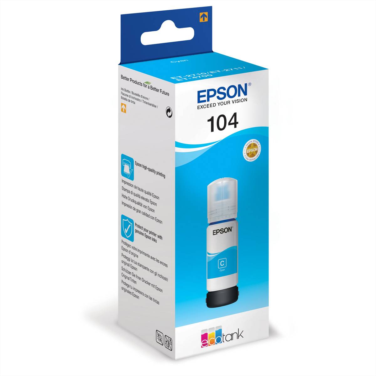 Epson EcoTank 104 - 65 ml - Cyan - original - Tintenbehälter
