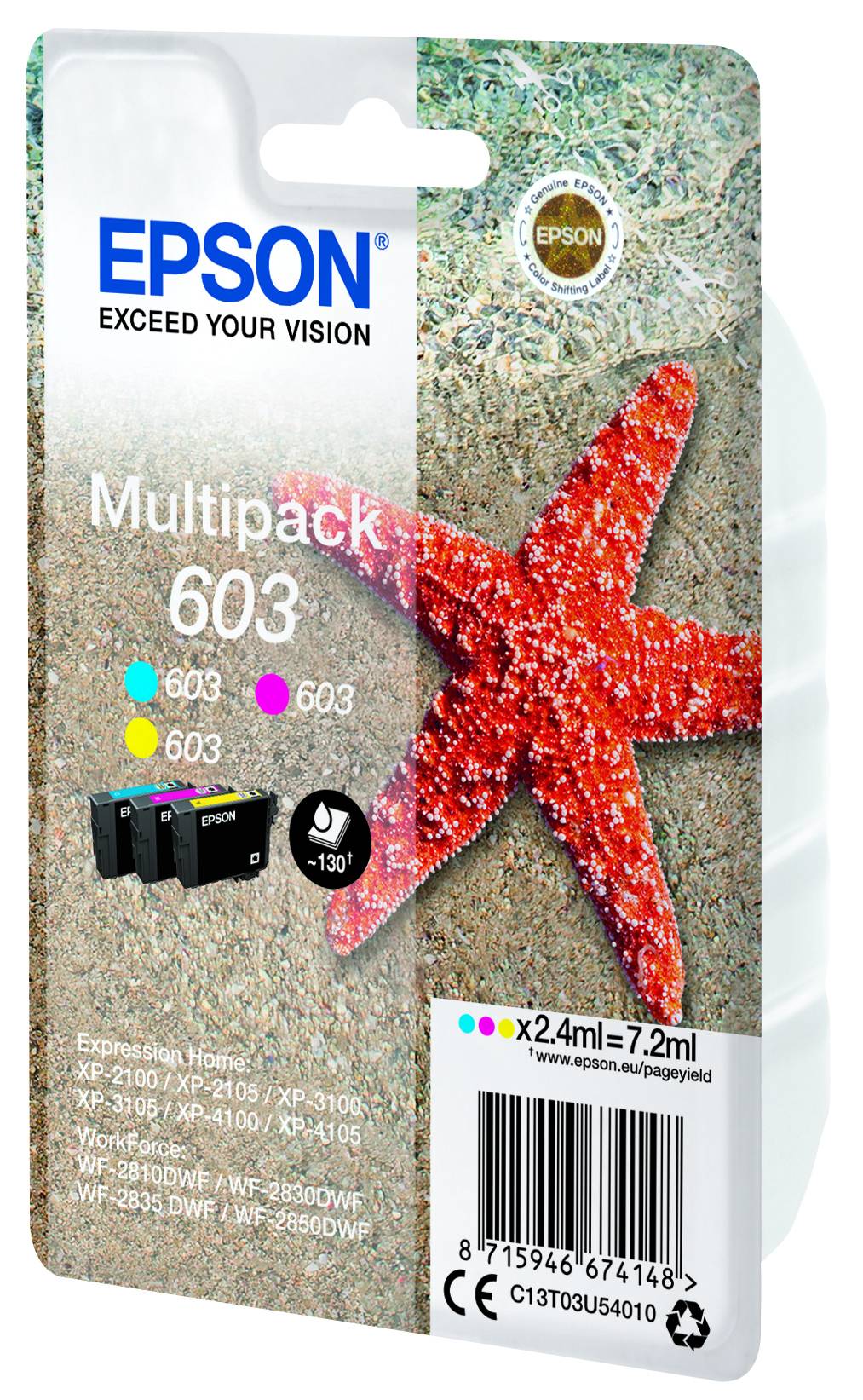 Epson 603 Multipack - 3er-Pack - Gelb, Cyan, Magenta