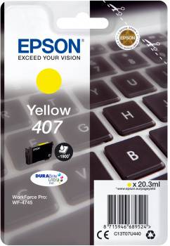 Epson 407 - 20.3 ml - L-Größe - Gelb - original