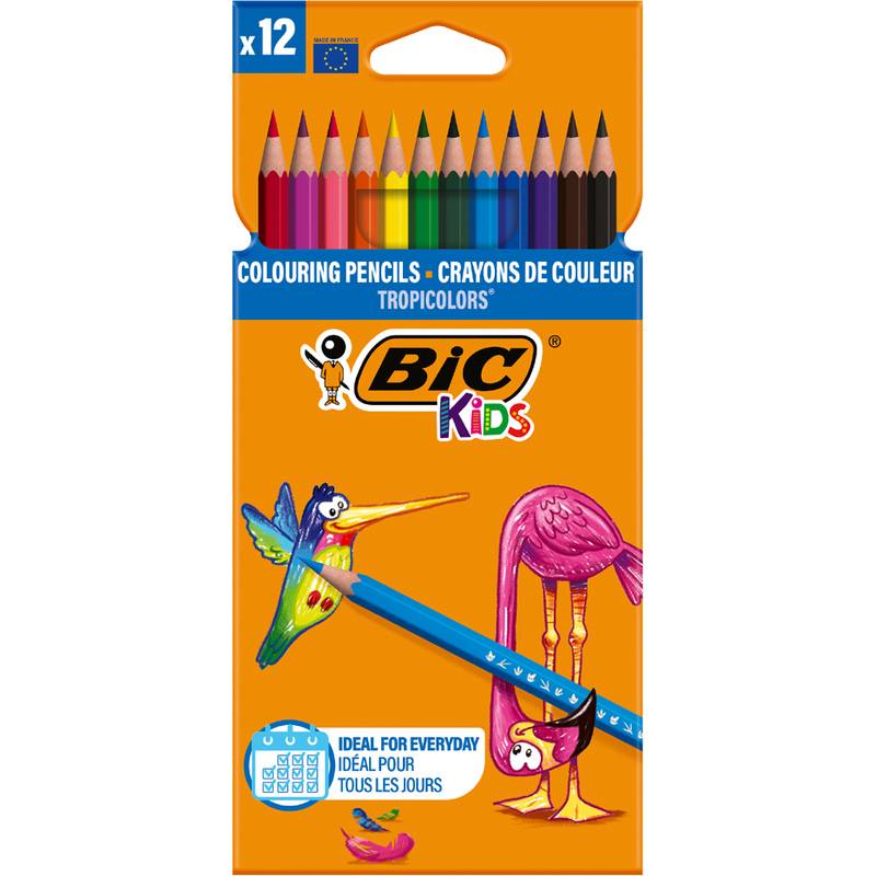 BIC KIDS Buntstifte Tropicolors, 12er Kartonetui
