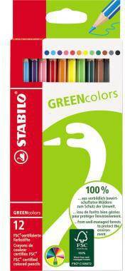 STABILO Farbstift GREENcolors 6019/2-121 sortiert 12 St./Pack.