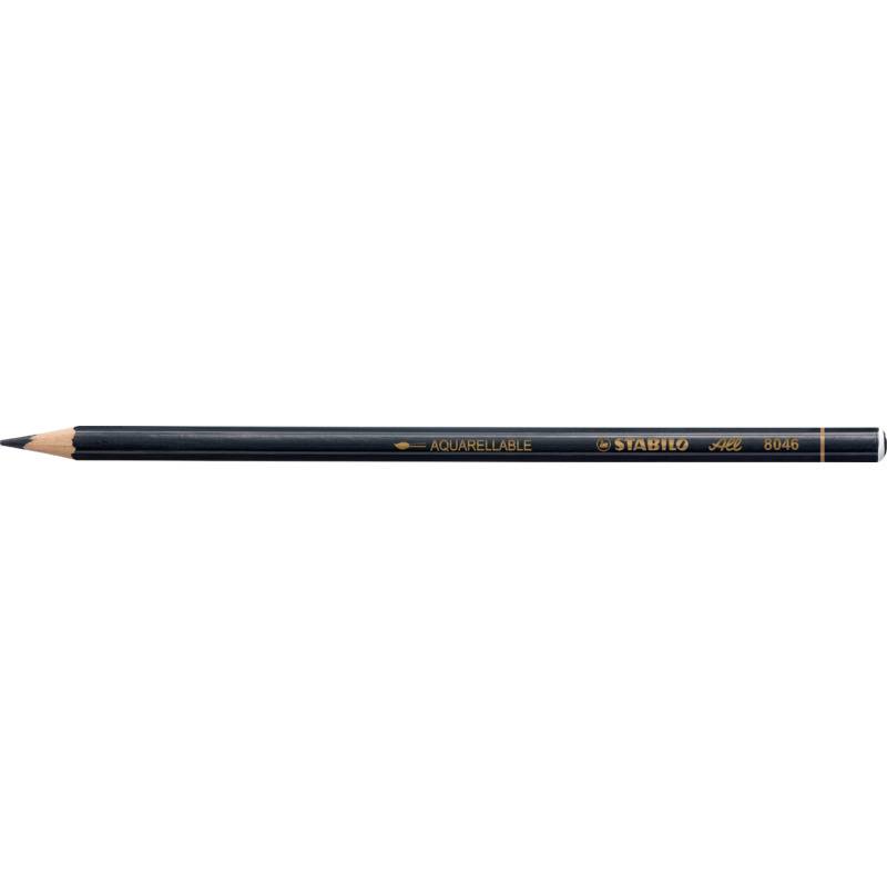 STABILO Buntstift/Graphitstift All, sechseckig, schwarz