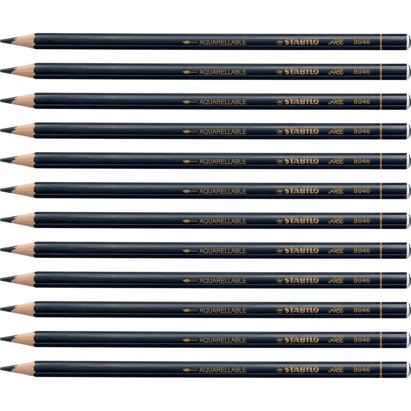 STABILO Buntstift/Graphitstift All, sechseckig, schwarz