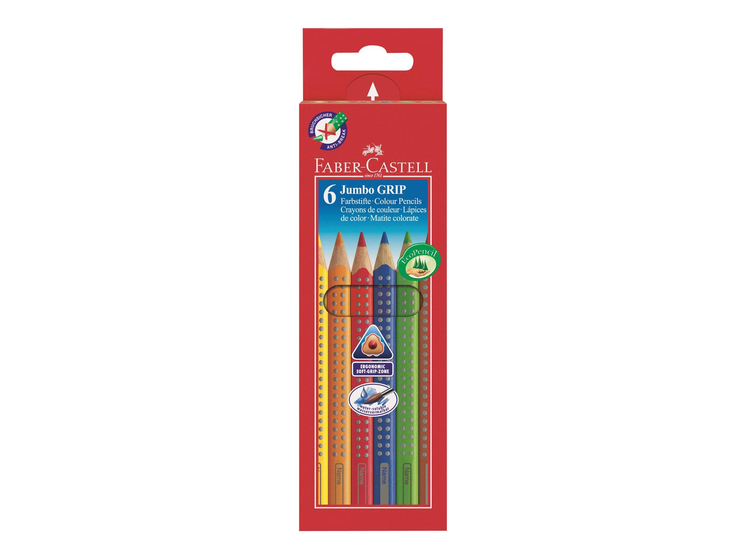 Faber-Castell Jumbo GRIP - Farbstift - 3.8 mm (Packung mit 6)