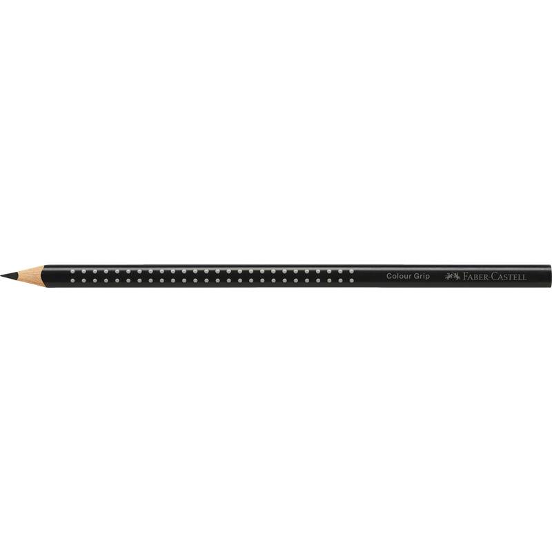 FABER-CASTELL Dreikant-Buntstift Colour GRIP, schwarz