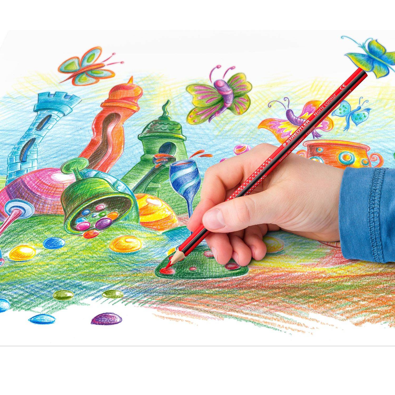 Staedtler 187, Schwarz, Blau, Bordeaux, Braun, Grün, Hellblau, Hellgrün, Hellgrau, Magenta, Malve, Orange,..., 24 Stück(e)