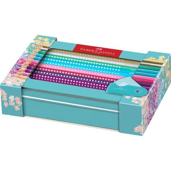 Geschenkset Sparkle - 20 Farben sortiert Metalletui inkl. Spitzdose Mini.