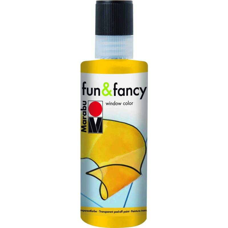 Marabu Window Color "fun & fancy", 80 ml, gelb