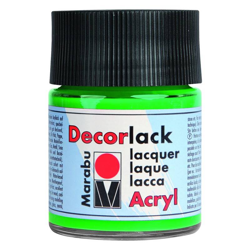 Marabu Acryllack "Decorlack", hellgrün, 50 ml, im Glas