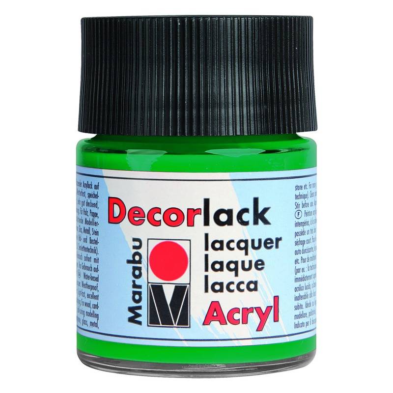 Marabu Acryllack "Decorlack", saftgrün, 50 ml, im Glas