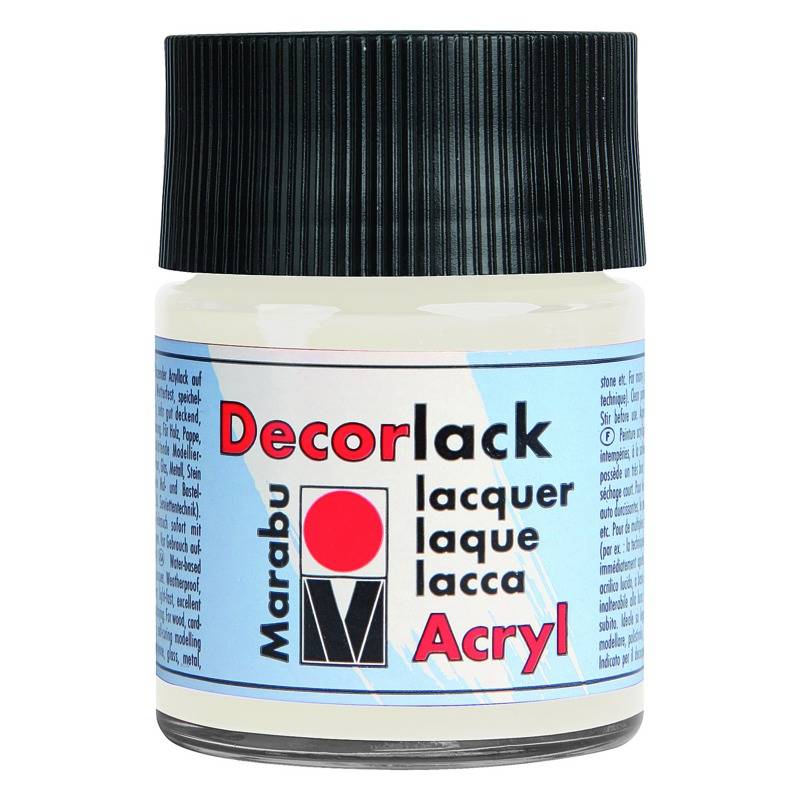 Marabu Acryllack "Decorlack", weiß, 50 ml, im Glas