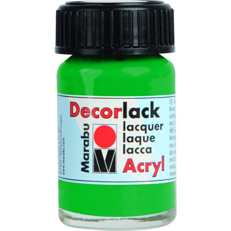 Marabu Acryllack "Decorlack", saftgrün, 15 ml, im Glas