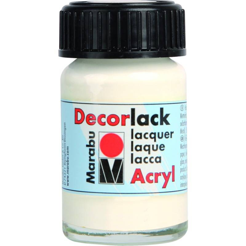 Marabu Acryllack "Decorlack", weiß, 15 ml, im Glas