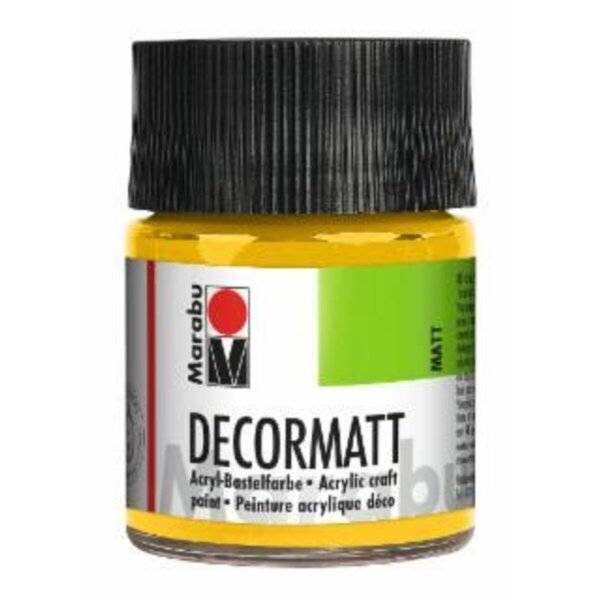 Decormatt Acryl - Mittelgelb 021 50 ml.