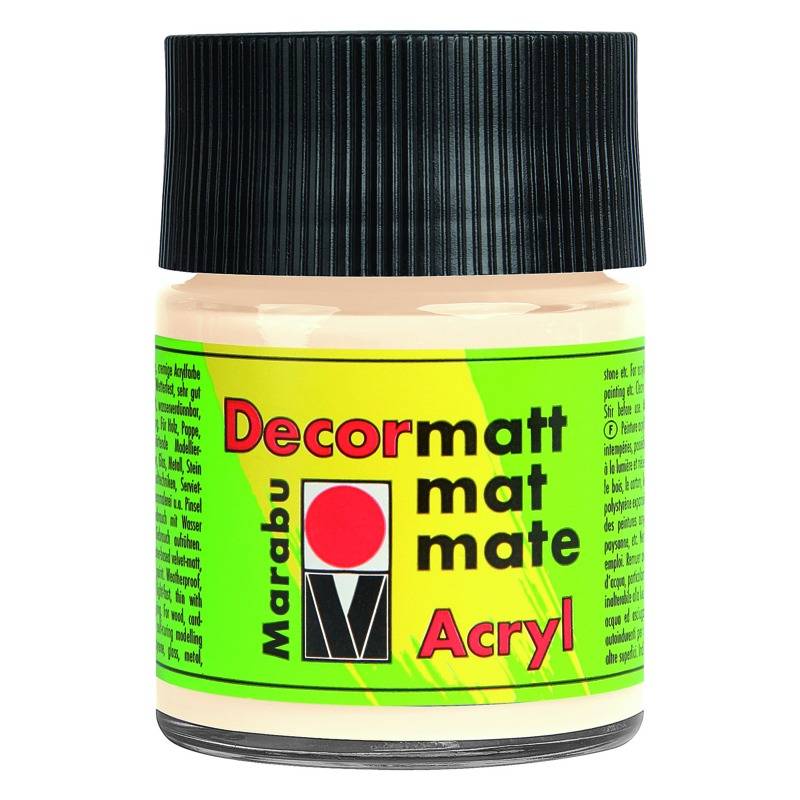 Marabu Acrylfarbe "Decormatt", elfenbein, 50 ml, im Glas