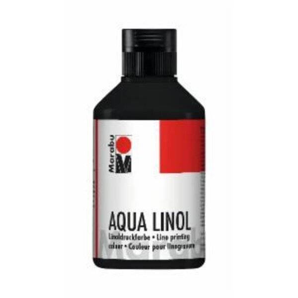Aqua-Linoldruckfarbe Schwarz 073 250 ml.